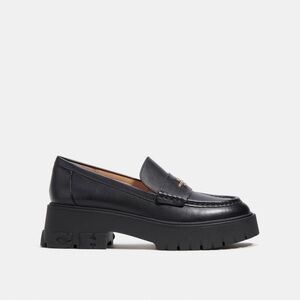 Coach Black Platform Ruthie Loafers